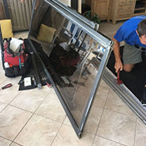 sliding glass door frame repair San Fernando